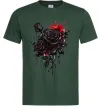 Чоловіча футболка Троянди tattoo Темно-зелений фото