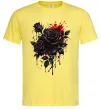 Чоловіча футболка Троянди tattoo Лимонний фото