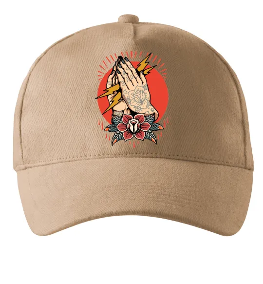 Кепка Tattoed hands Пісочний фото