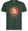 Чоловіча футболка Tattoed hands Темно-зелений фото