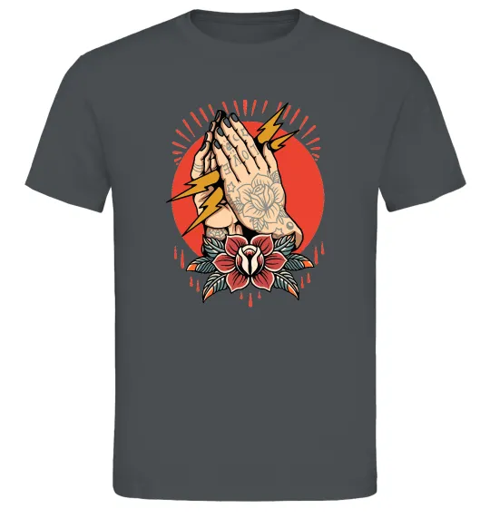 Чоловіча футболка Tattoed hands Графіт фото
