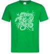 Чоловіча футболка Змія в квітах Зелений фото