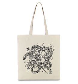 Еко-сумка Змія в квітах