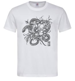 Чоловіча футболка Змія в квітах