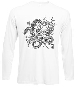 Лонгслив Змія в квітах