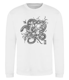 Світшот Змія в квітах