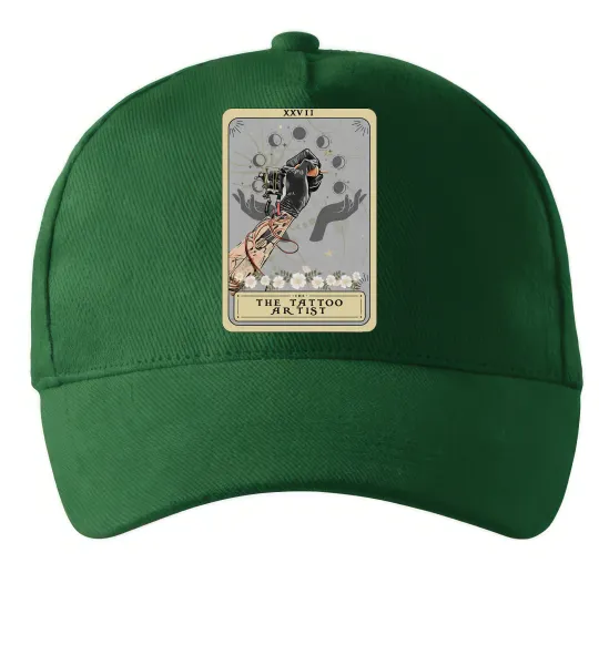 Кепка The tattoo artist taro Темно-зелений фото