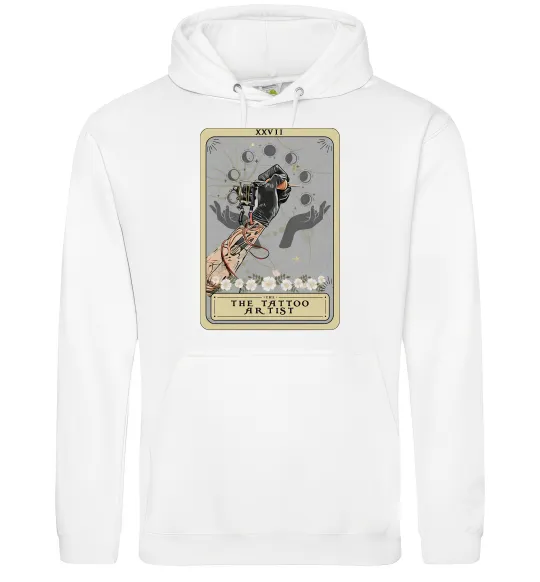 Чоловіча толстовка (худі) The tattoo artist taro Білий фото