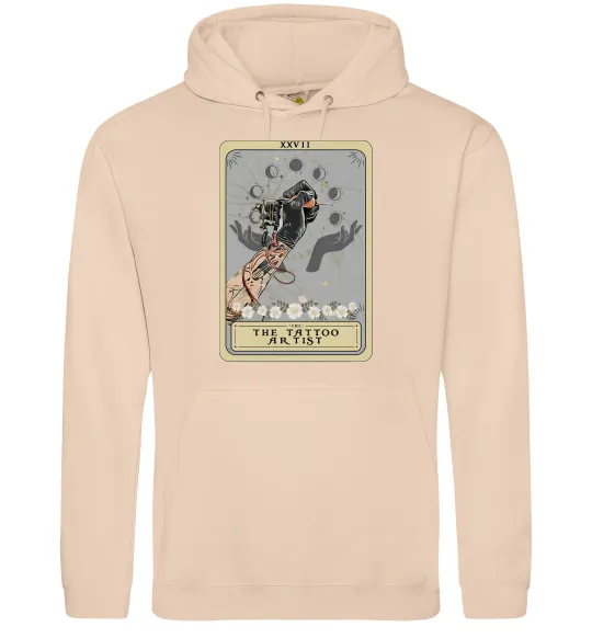 Чоловіча толстовка (худі) The tattoo artist taro Пісочний фото