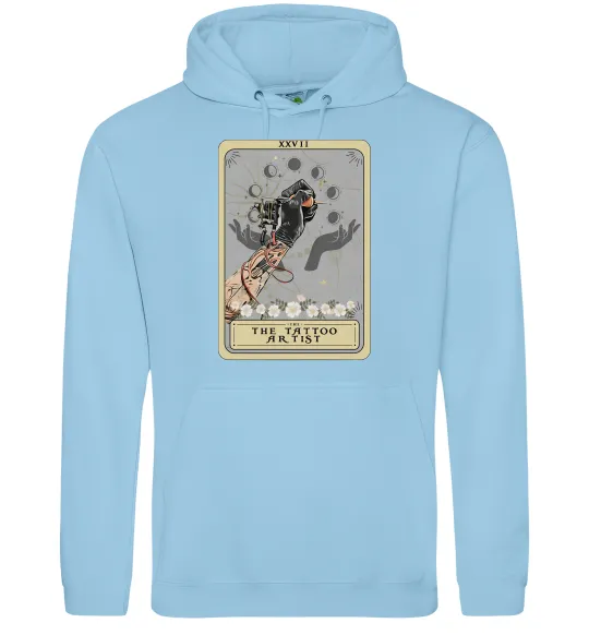 Чоловіча толстовка (худі) The tattoo artist taro Блакитний фото