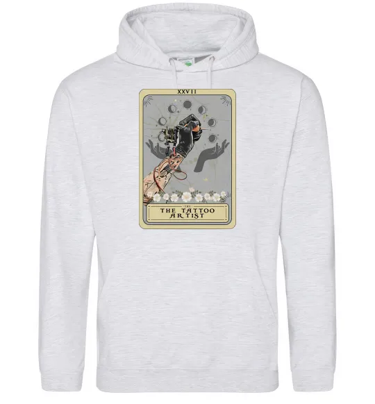 Жіноча толстовка (худі) The tattoo artist taro Сірий меланж фото