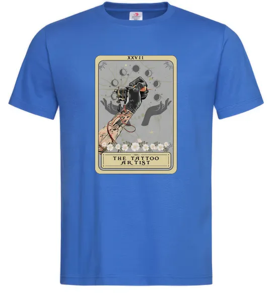 Чоловіча футболка The tattoo artist taro Яскраво-синій фото