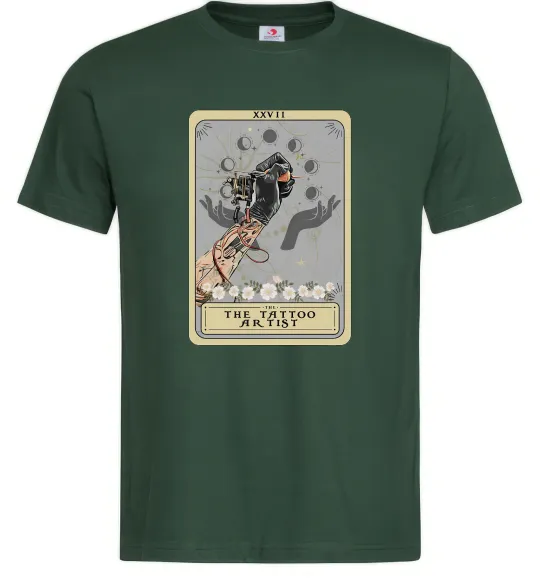 Чоловіча футболка The tattoo artist taro Темно-зелений фото