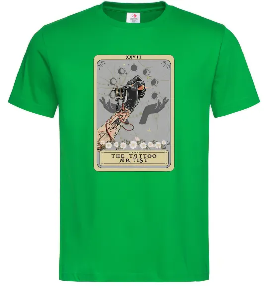 Чоловіча футболка The tattoo artist taro Зелений фото