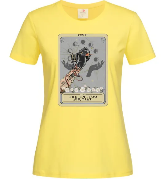 Жіноча футболка The tattoo artist taro Лимонний фото