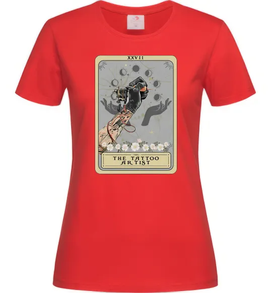 Жіноча футболка The tattoo artist taro Червоний фото