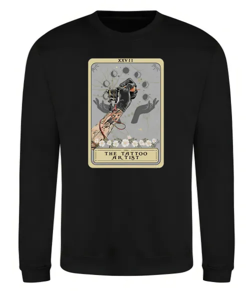 Світшот The tattoo artist taro Чорний фото