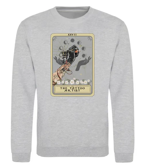 Світшот The tattoo artist taro Сірий меланж фото