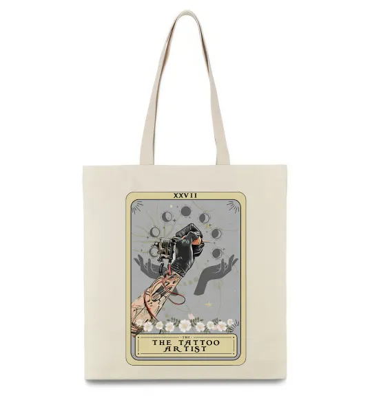 Еко-сумка The tattoo artist taro Бежевий фото