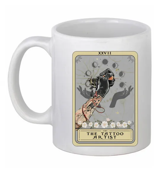 Чашка керамічна The tattoo artist taro Білий фото