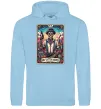 Чоловіча толстовка (худі) Tattoo artist skull Блакитний фото