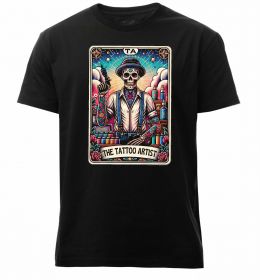 Чоловіча преміум футболка Tattoo artist skull