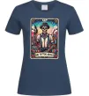 Жіноча футболка Tattoo artist skull Темно-синій фото