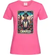 Жіноча футболка Tattoo artist skull Яскраво-рожевий фото