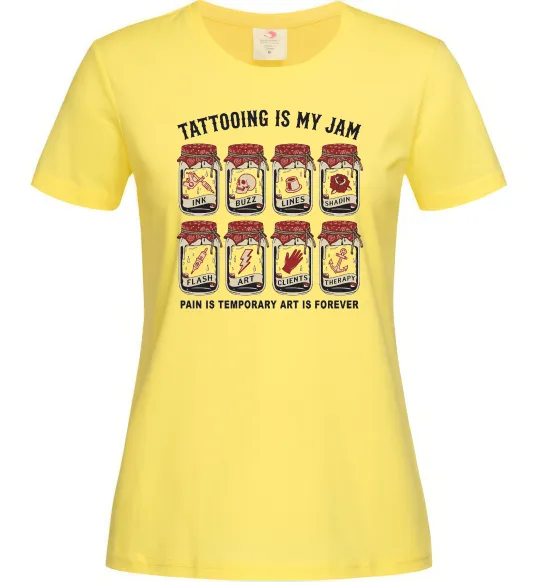 Жіноча футболка Біль тимчасовий мистецтво вічне Лимонний фото