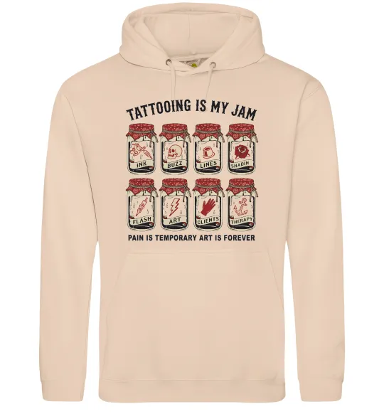 Чоловіча толстовка (худі) Біль тимчасовий мистецтво вічне Пісочний фото