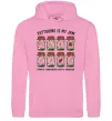 Жіноча толстовка (худі) Біль тимчасовий мистецтво вічне Рожевий фото