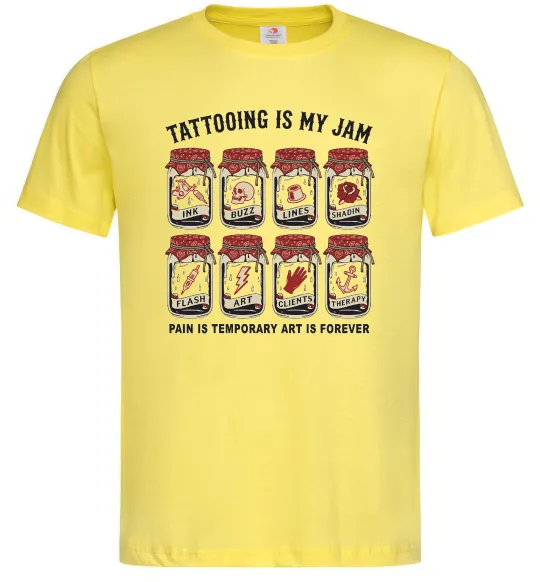 Чоловіча футболка Біль тимчасовий мистецтво вічне Лимонний фото