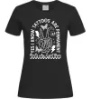 Жіноча футболка Tattoos are permanent Чорний фото