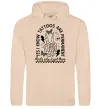 Чоловіча толстовка (худі) Tattoos are permanent Пісочний фото