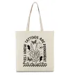 Еко-сумка Tattoos are permanent Бежевий фото