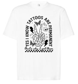 Футболка Оверсайз Tattoos are permanent
