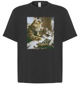 Футболка Оверсайз Tattoo cat