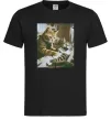 Чоловіча футболка Tattoo cat Чорний фото