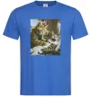 Чоловіча футболка Tattoo cat Яскраво-синій фото