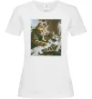 Жіноча футболка Tattoo cat Білий фото