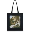Еко-сумка Tattoo cat Чорний фото