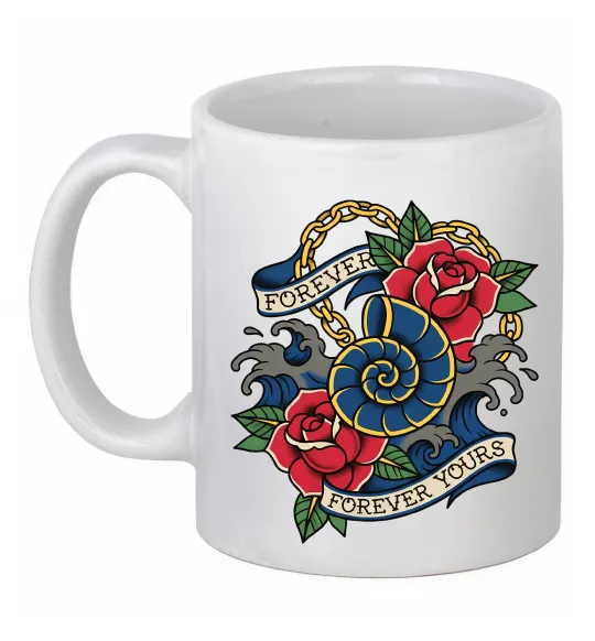 Чашка керамічна Forever yours Білий фото