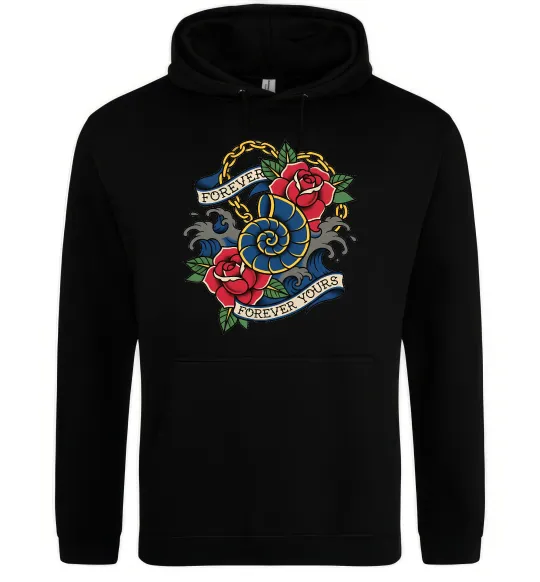 Чоловіча толстовка (худі) Forever yours Чорний фото