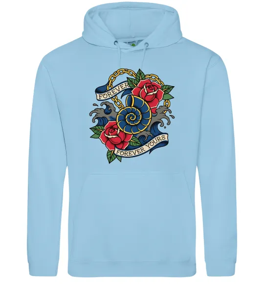 Чоловіча толстовка (худі) Forever yours Блакитний фото