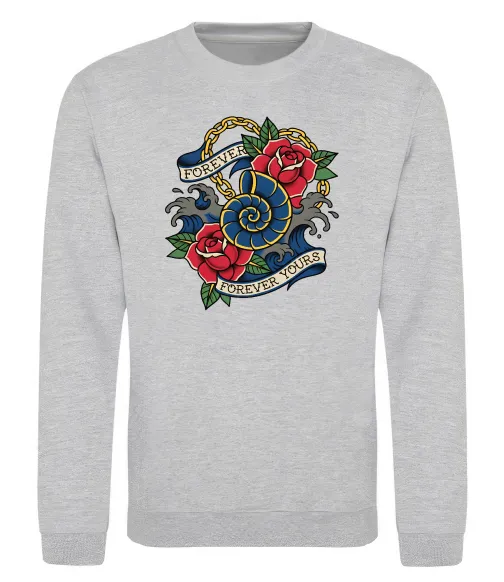 Світшот Forever yours Сірий меланж фото