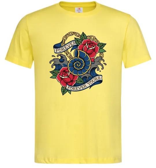 Чоловіча футболка Forever yours Лимонний фото