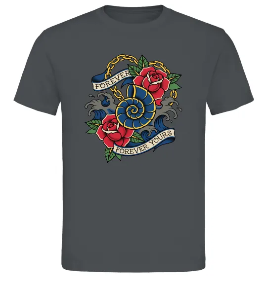 Чоловіча футболка Forever yours Графіт фото