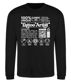 Свитшот Tattoo artist з вашим нікнеймом та QR-кодом