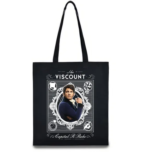 Еко-сумка Bridgerton the Viscount Чорний фото
