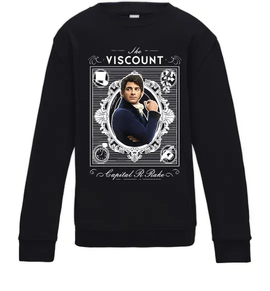 Дитячий світшот Bridgerton the Viscount Чорний фото